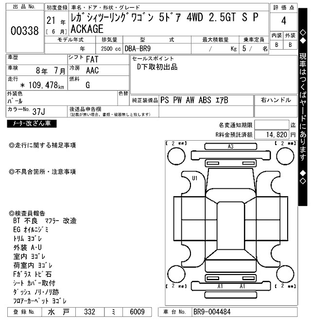 SUBARU LEGACY