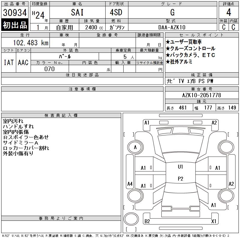 TOYOTA SAI