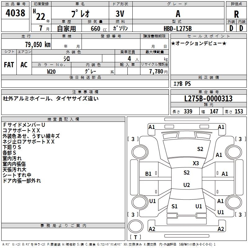 SUBARU PLEO