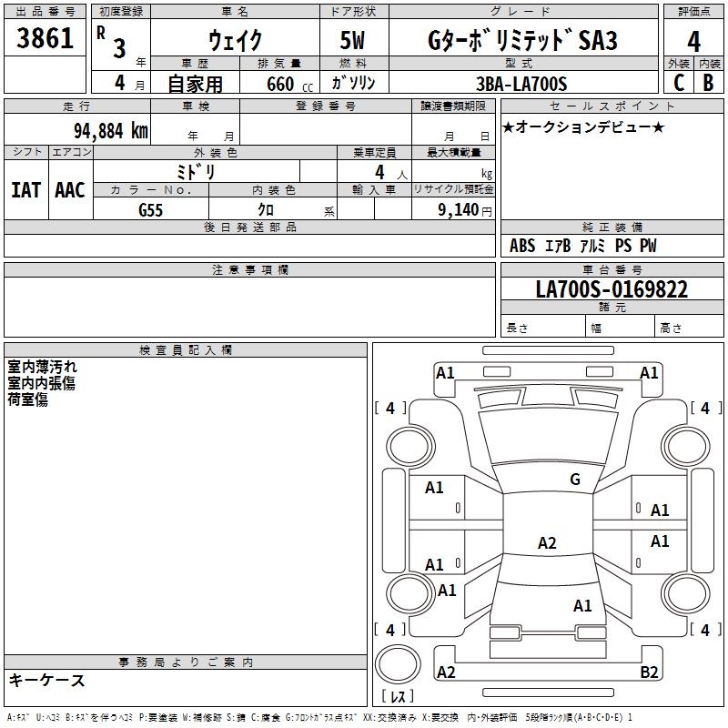 DAIHATSU WAKE