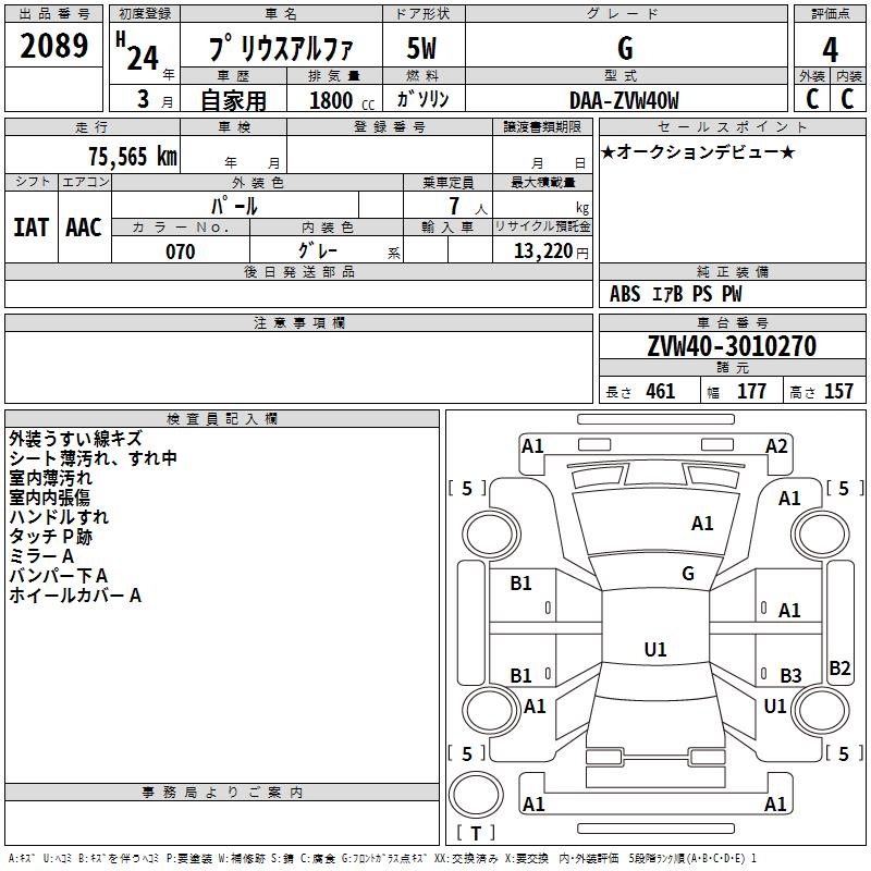 TOYOTA PRIUS ALPHA