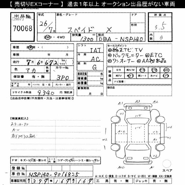 TOYOTA SPADE