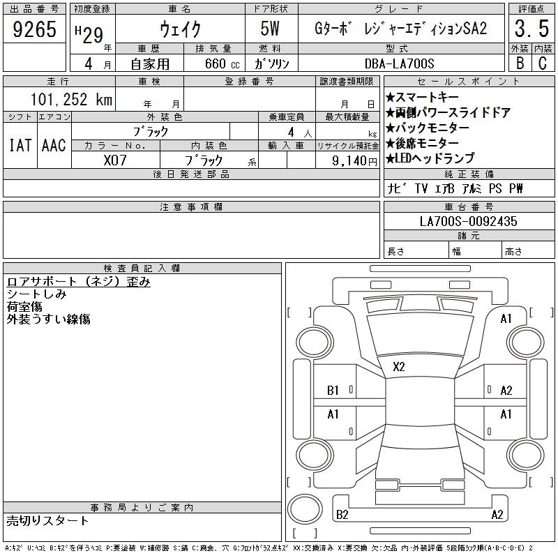 DAIHATSU WAKE