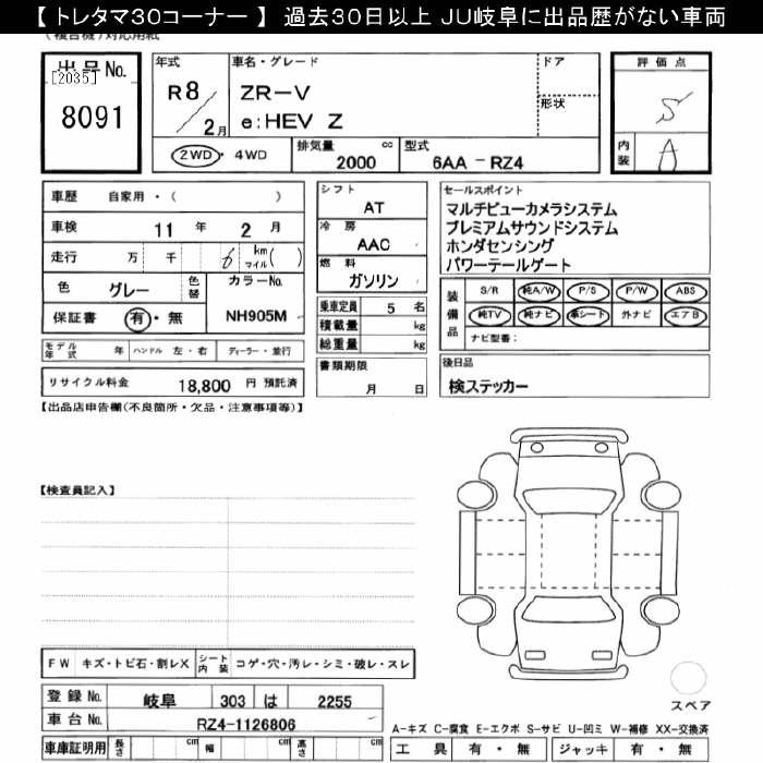 HONDA ZR-V