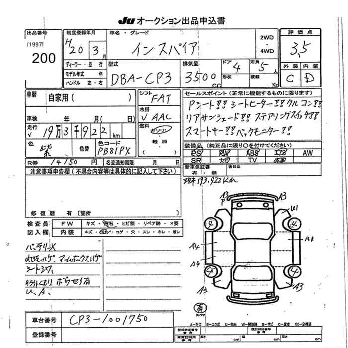 HONDA INSPIRE