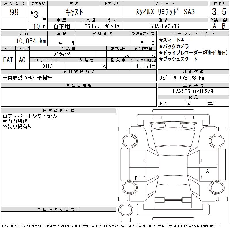 DAIHATSU CAST