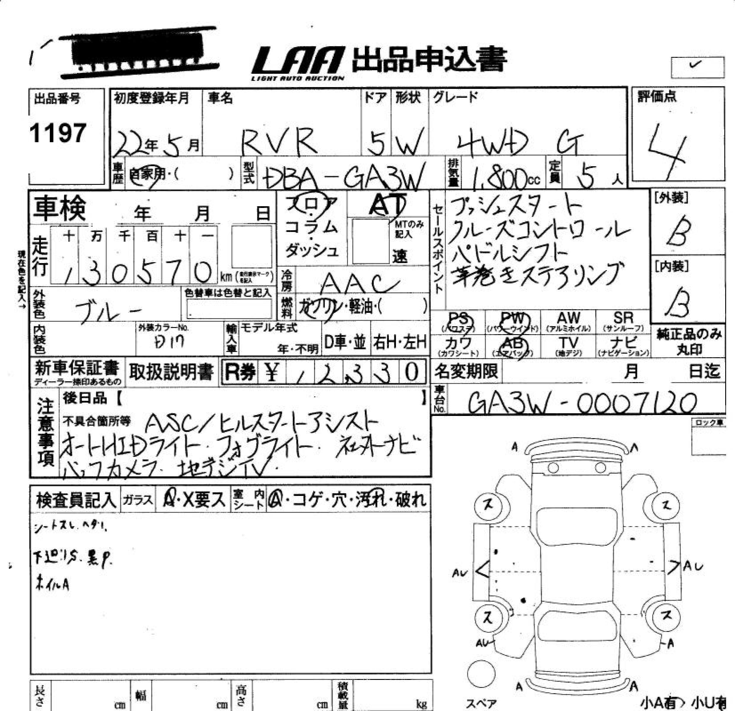 MITSUBISHI RVR