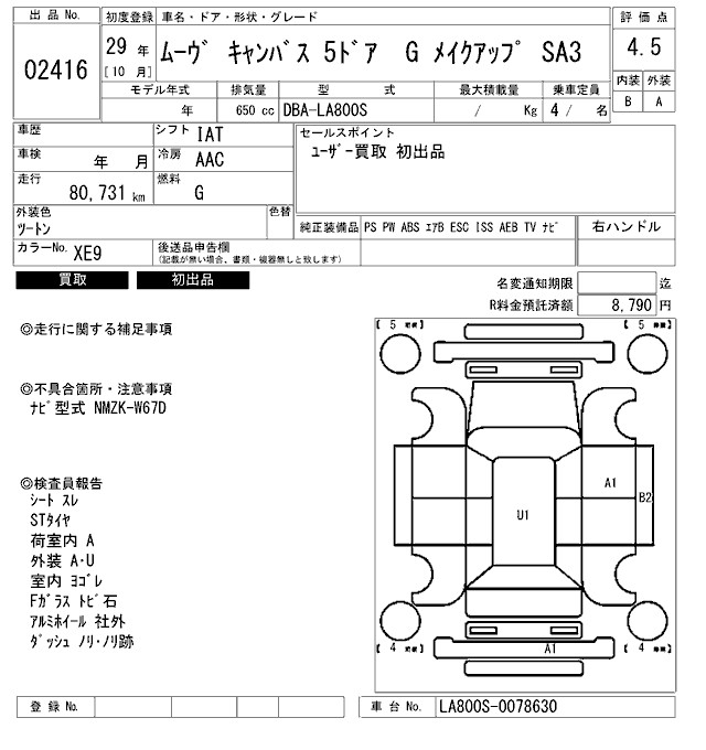 DAIHATSU MOVE CANBUS