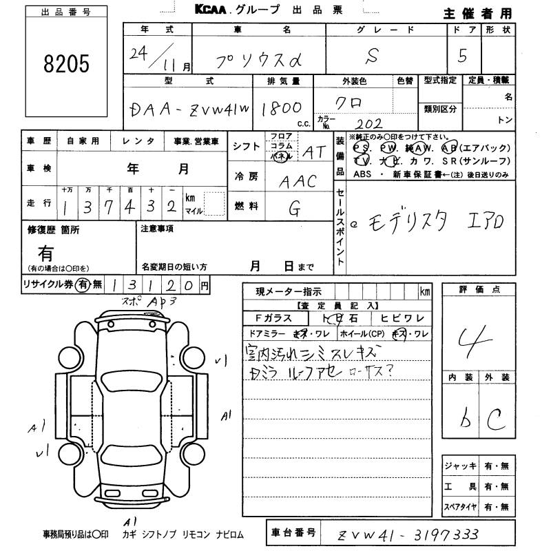 TOYOTA PRIUS ALPHA