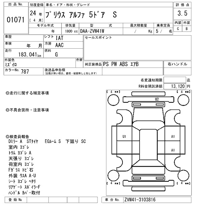 TOYOTA PRIUS ALPHA