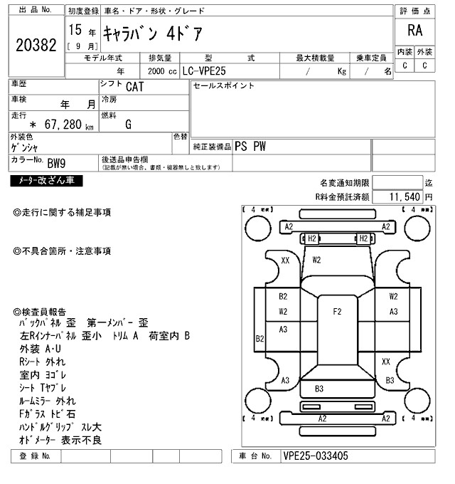 NISSAN CARAVAN