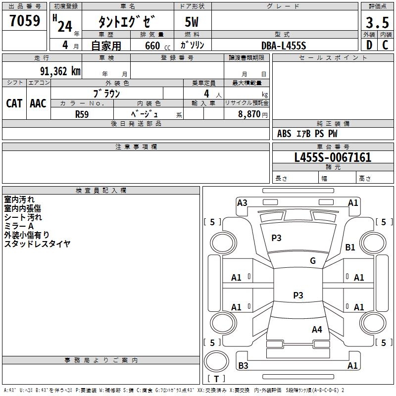 DAIHATSU TANTO EXE