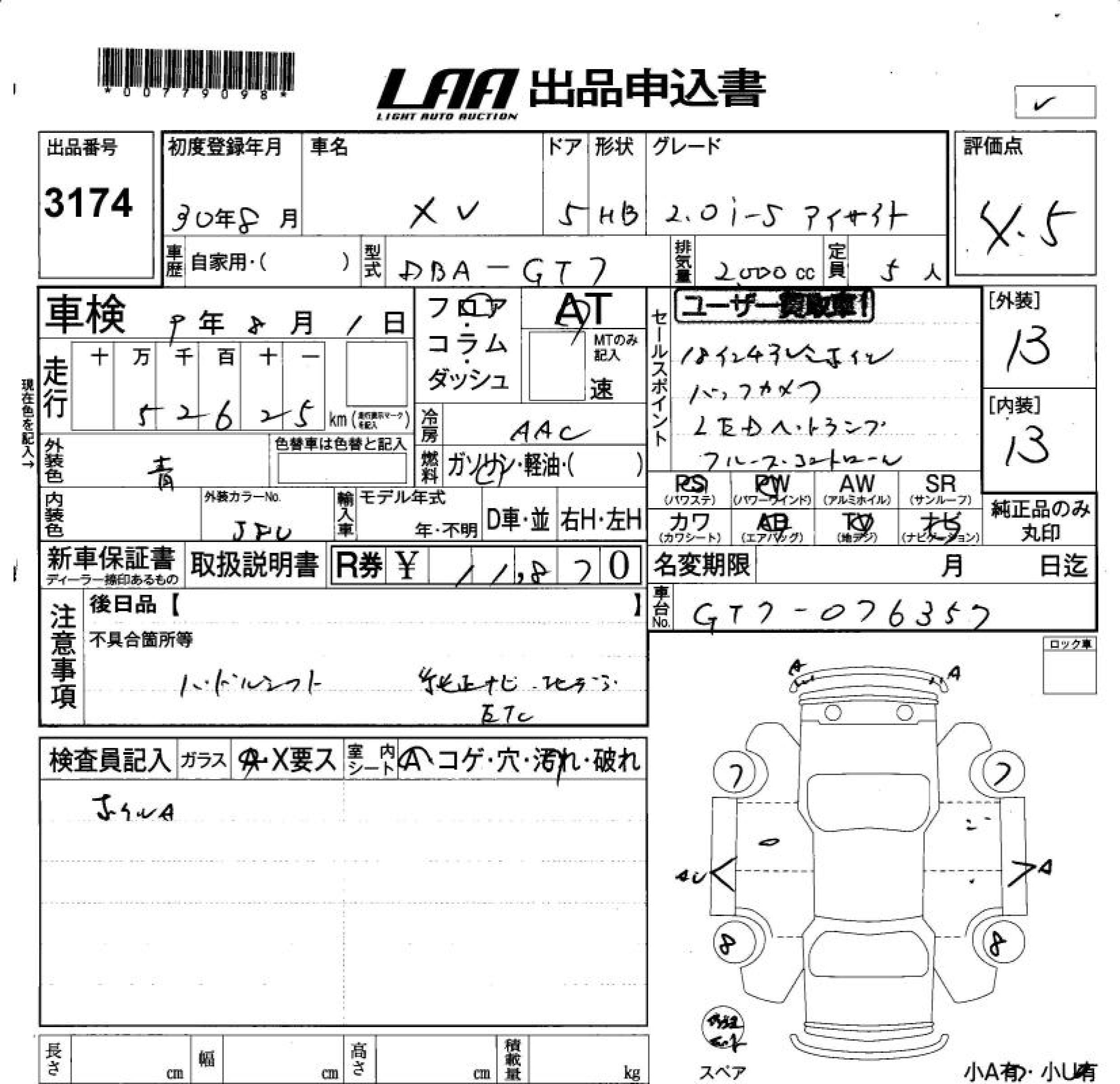 SUBARU XV