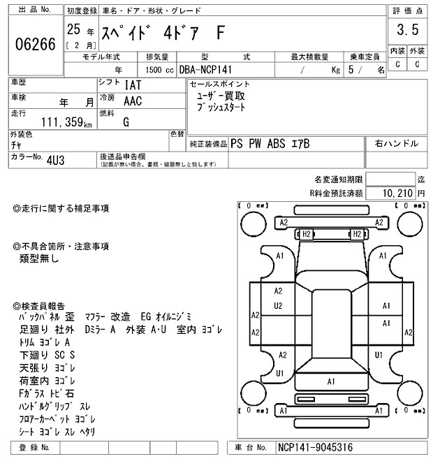 TOYOTA SPADE