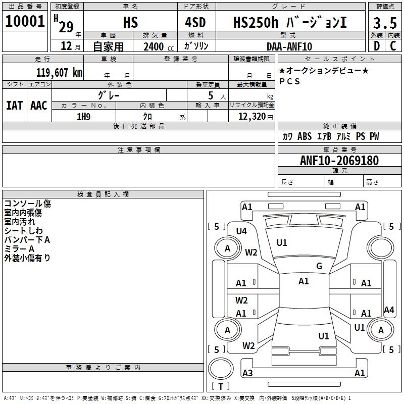 LEXUS HS250H