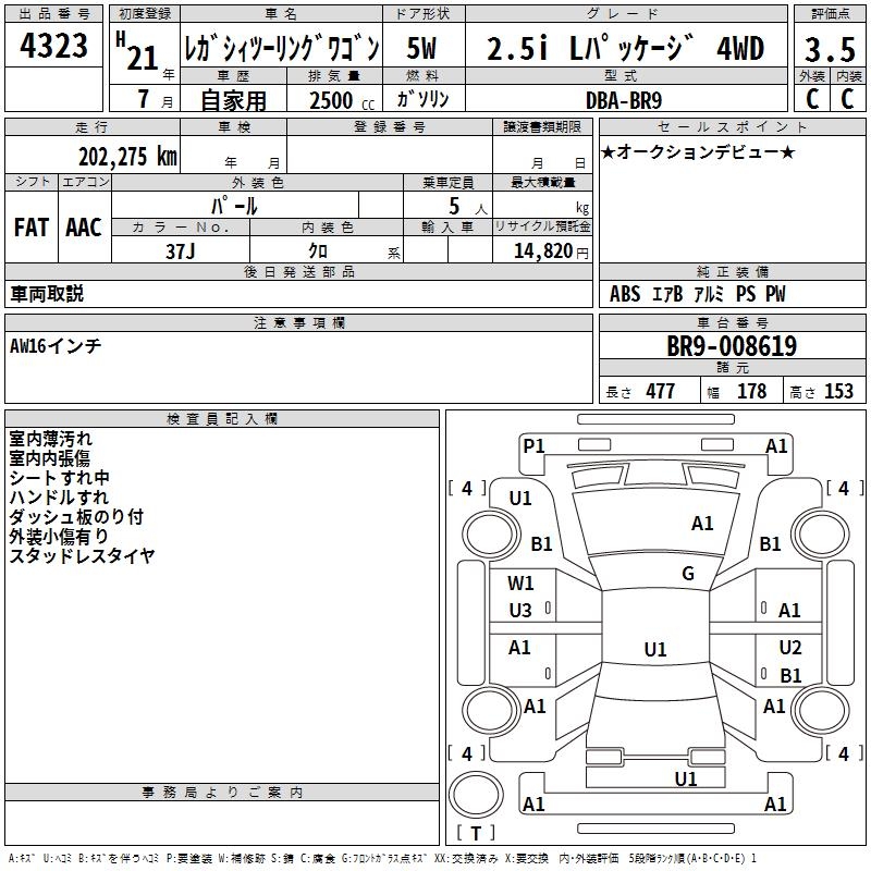 SUBARU LEGACY
