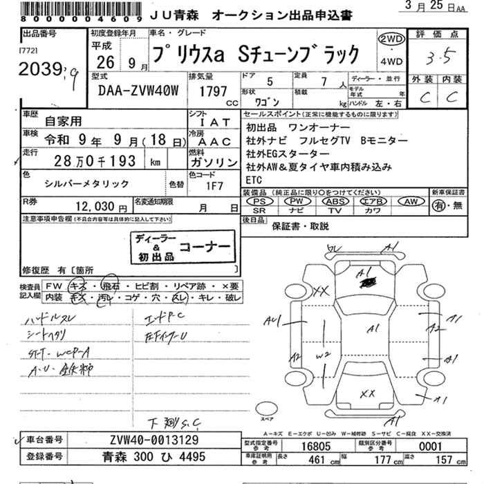TOYOTA PRIUS ALPHA