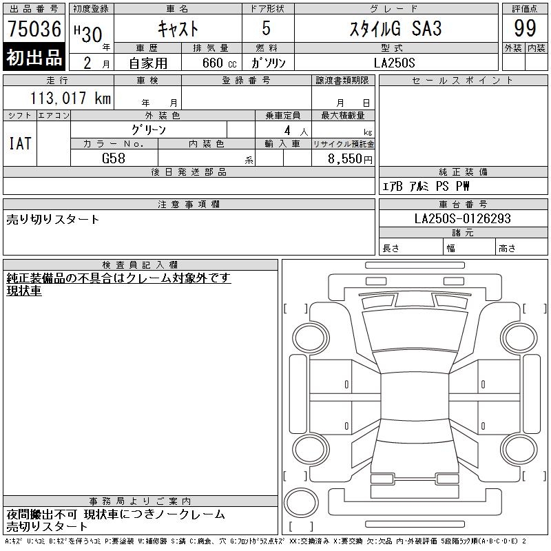 DAIHATSU CAST