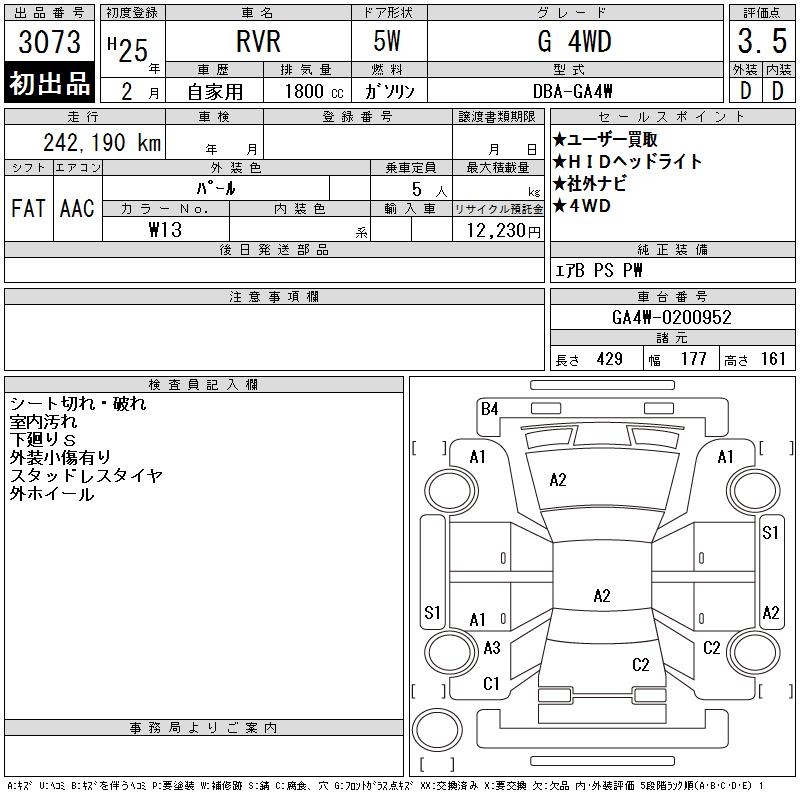 MITSUBISHI RVR