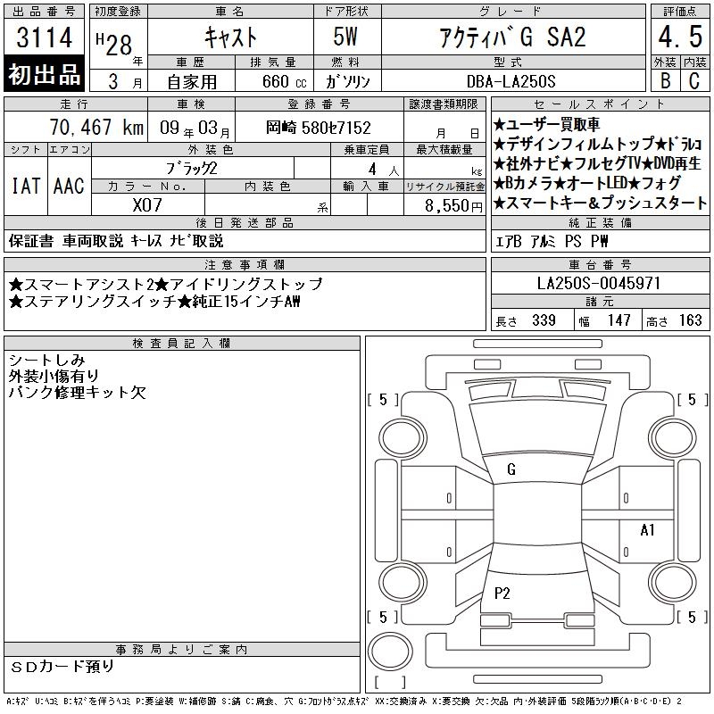 DAIHATSU CAST