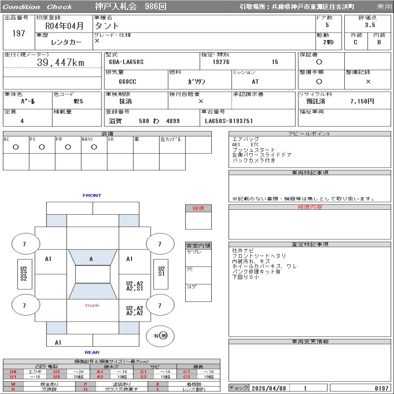 DAIHATSU TANTO