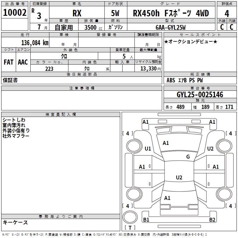 LEXUS RX450H
