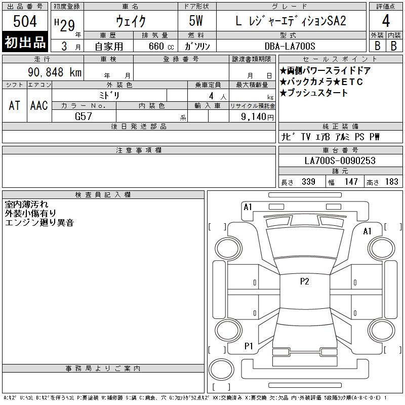 DAIHATSU WAKE