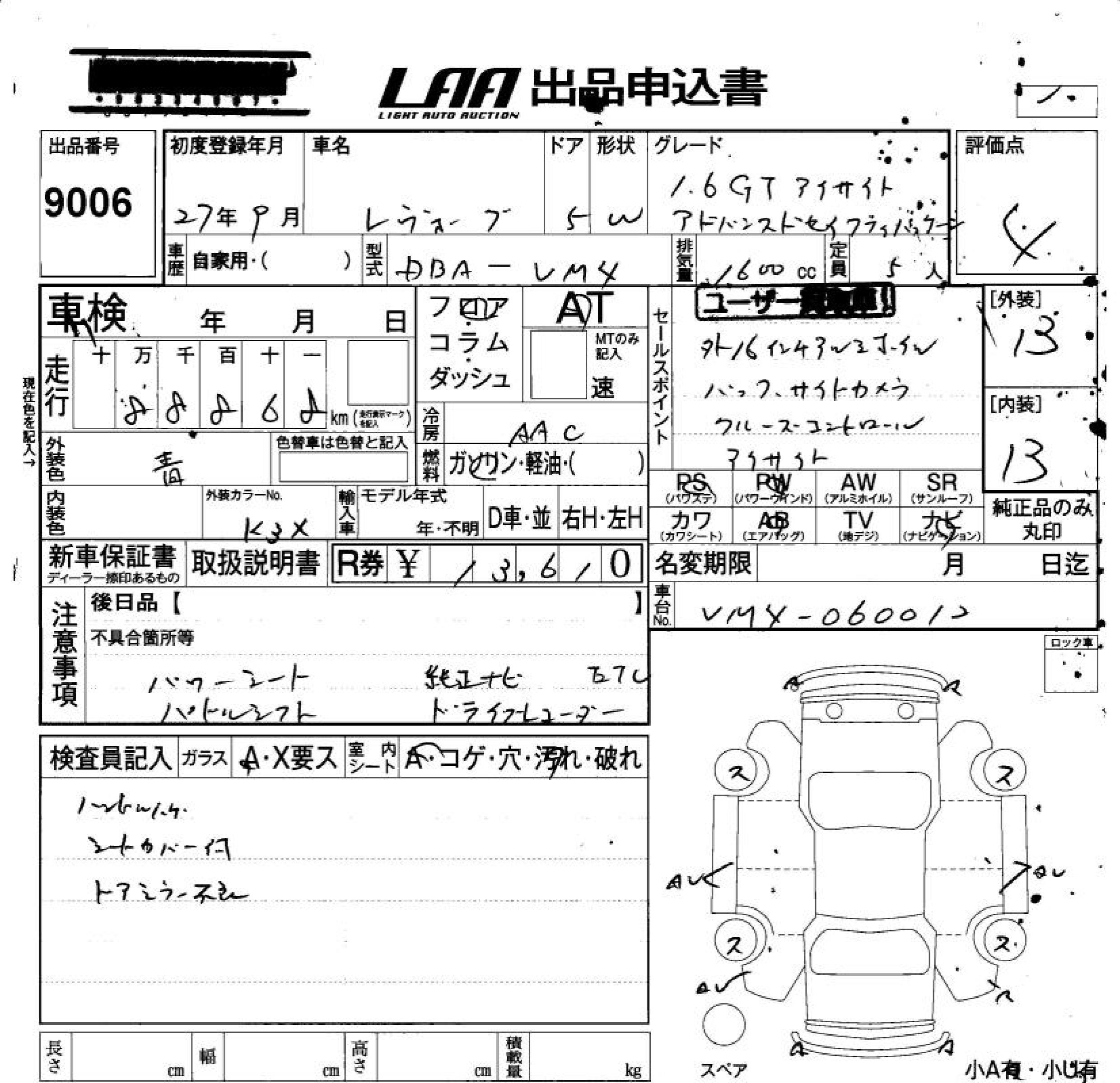SUBARU LEVORG