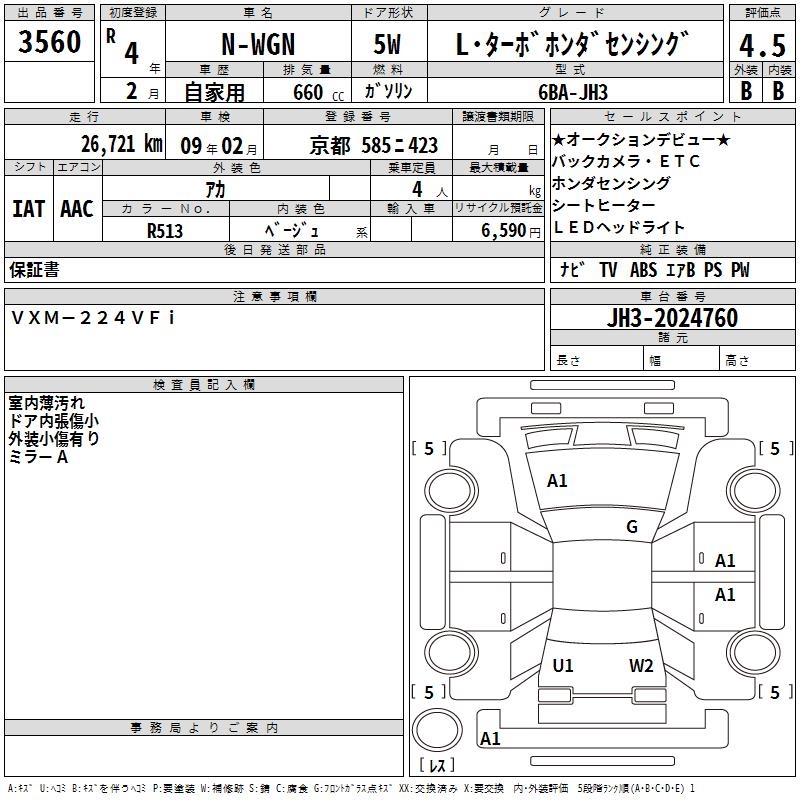 HONDA N-WGN