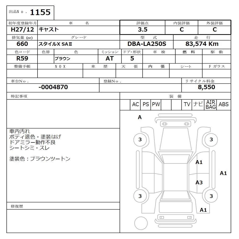DAIHATSU CAST
