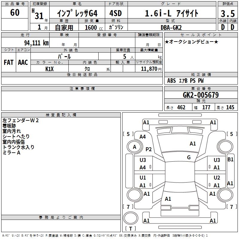 SUBARU IMPREZA