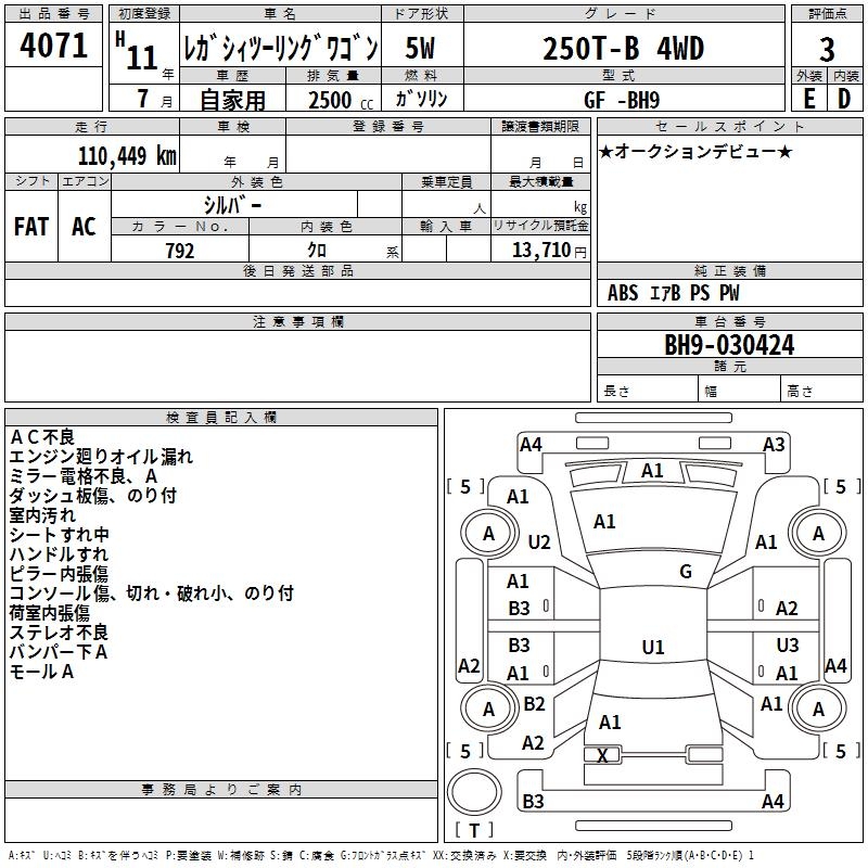 SUBARU LEGACY