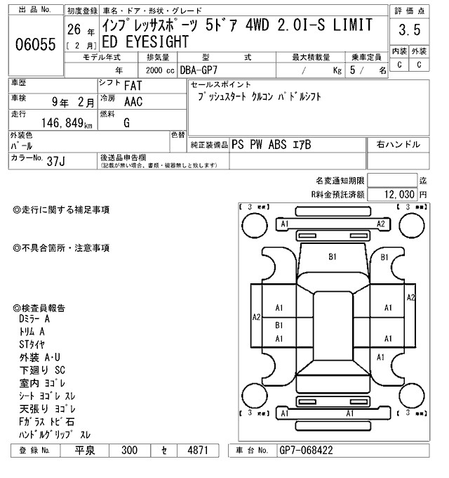 SUBARU XV