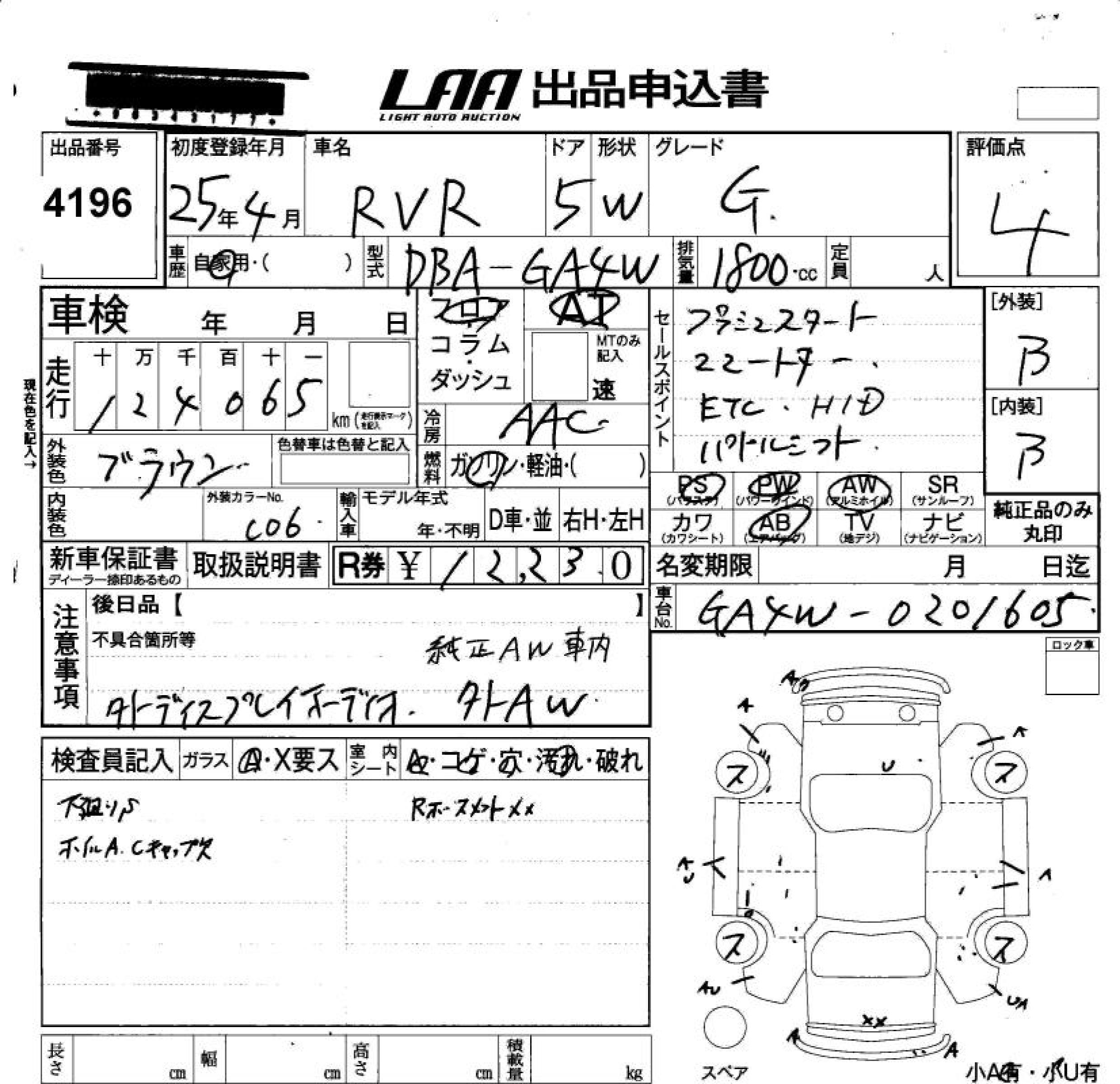 MITSUBISHI RVR