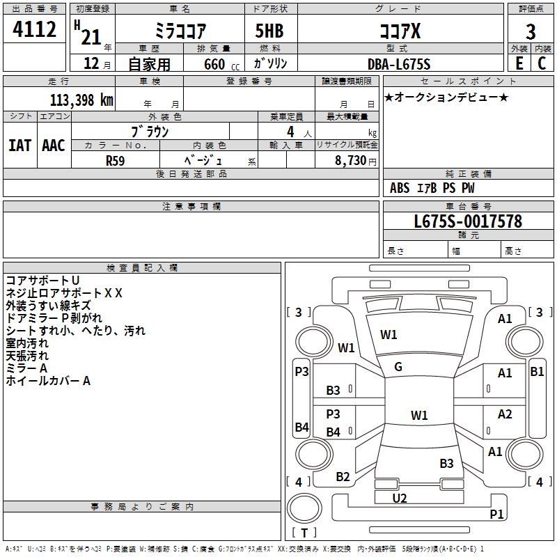 DAIHATSU MIRA COCOA