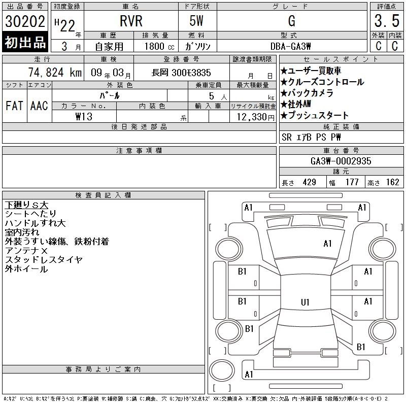 MITSUBISHI RVR