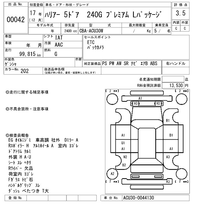 TOYOTA HARRIER