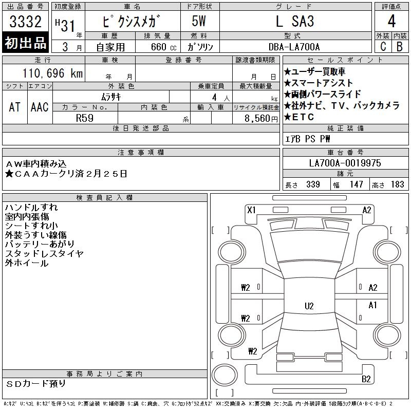 TOYOTA PIXIS MEGA