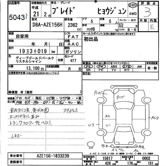 TOYOTA BLADE