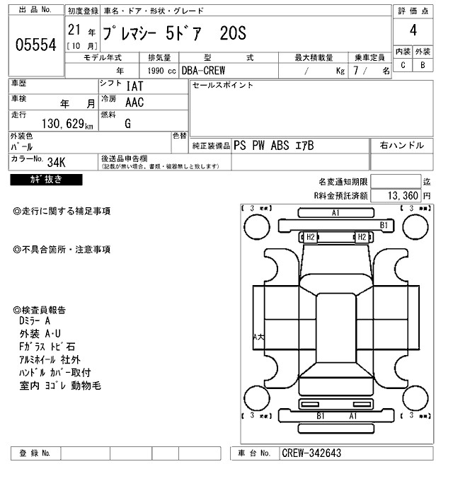 MAZDA PREMACY