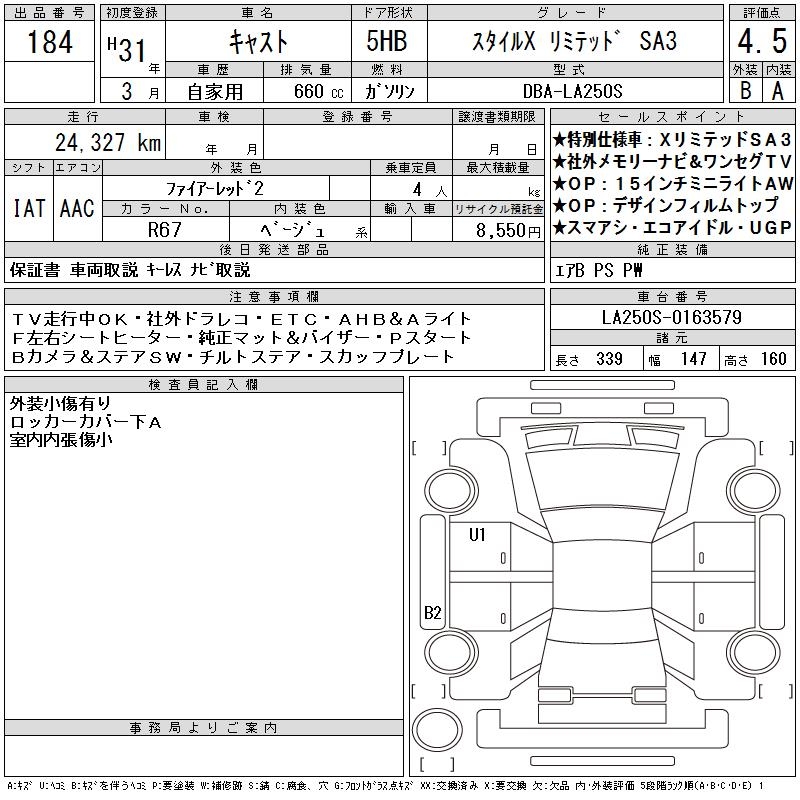 DAIHATSU CAST