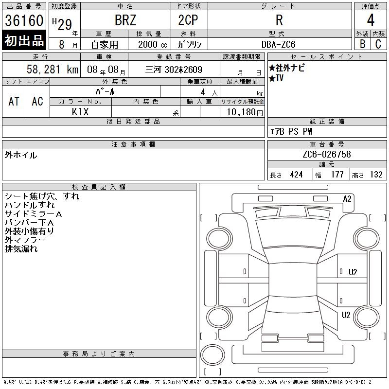 SUBARU BRZ