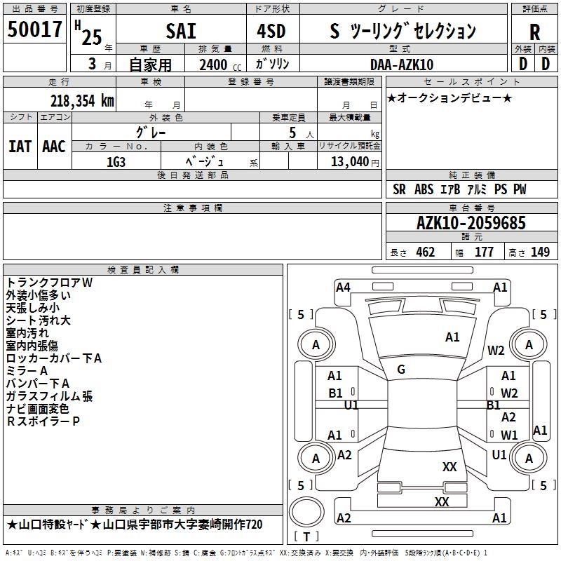 TOYOTA SAI