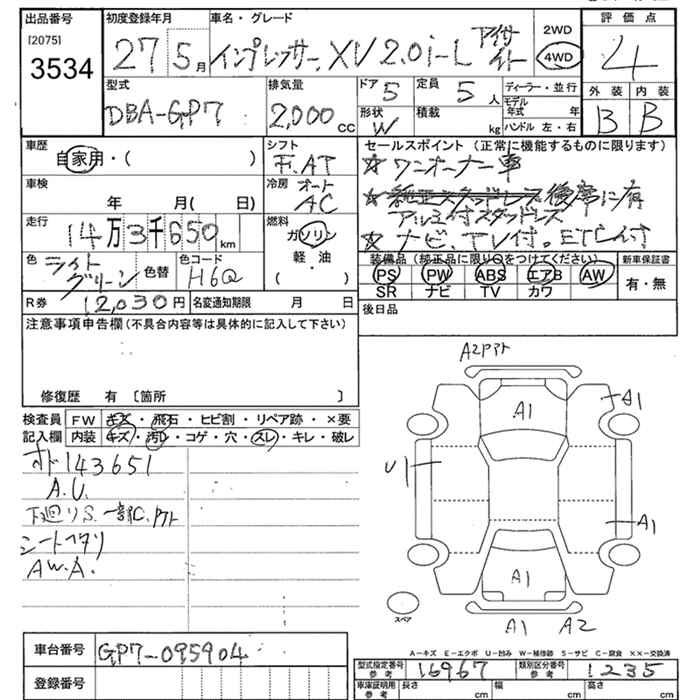 SUBARU XV