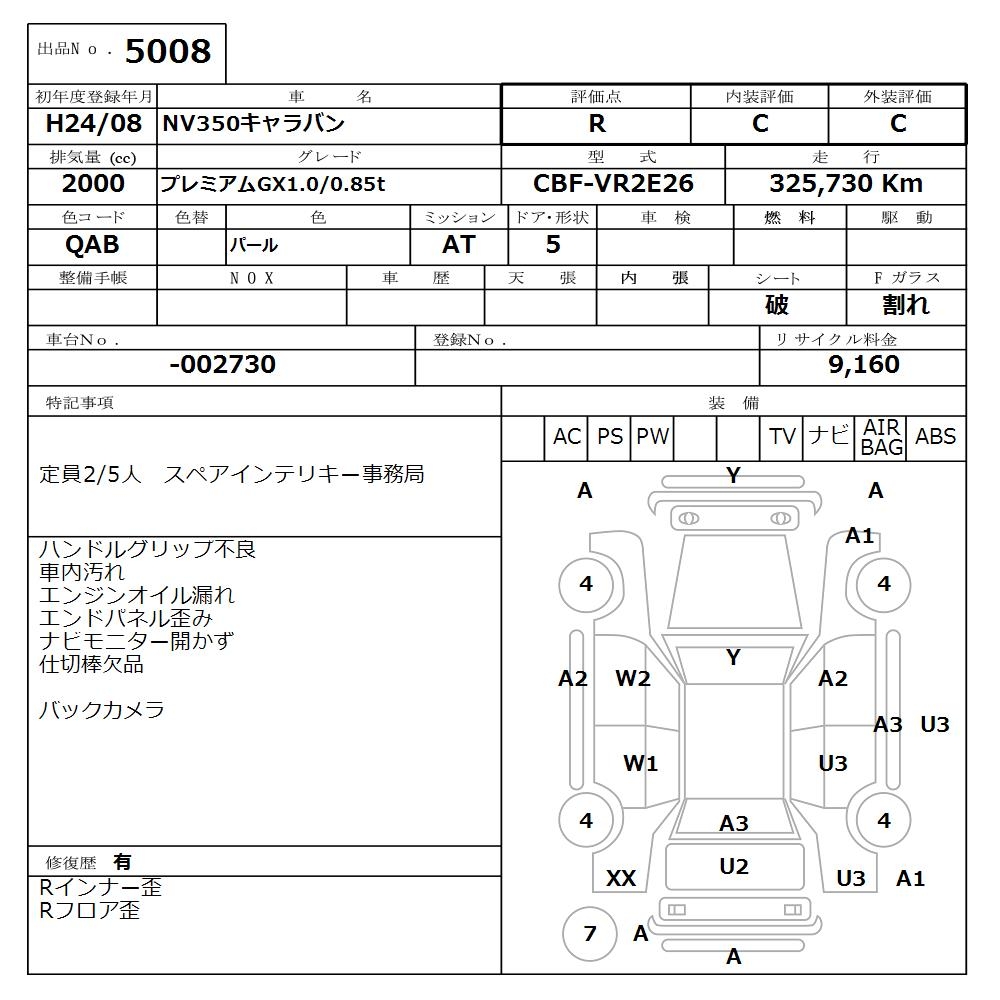 NISSAN NV350 CARAVAN