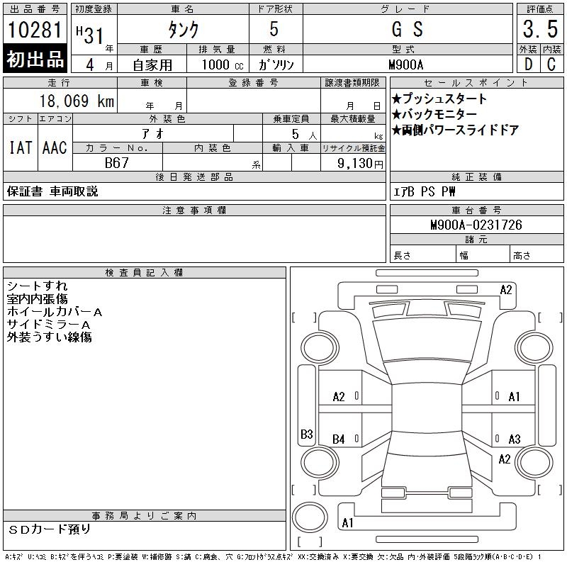 TOYOTA TANK