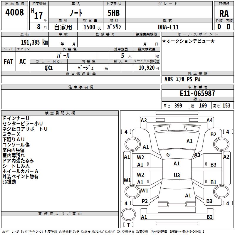 NISSAN NOTE