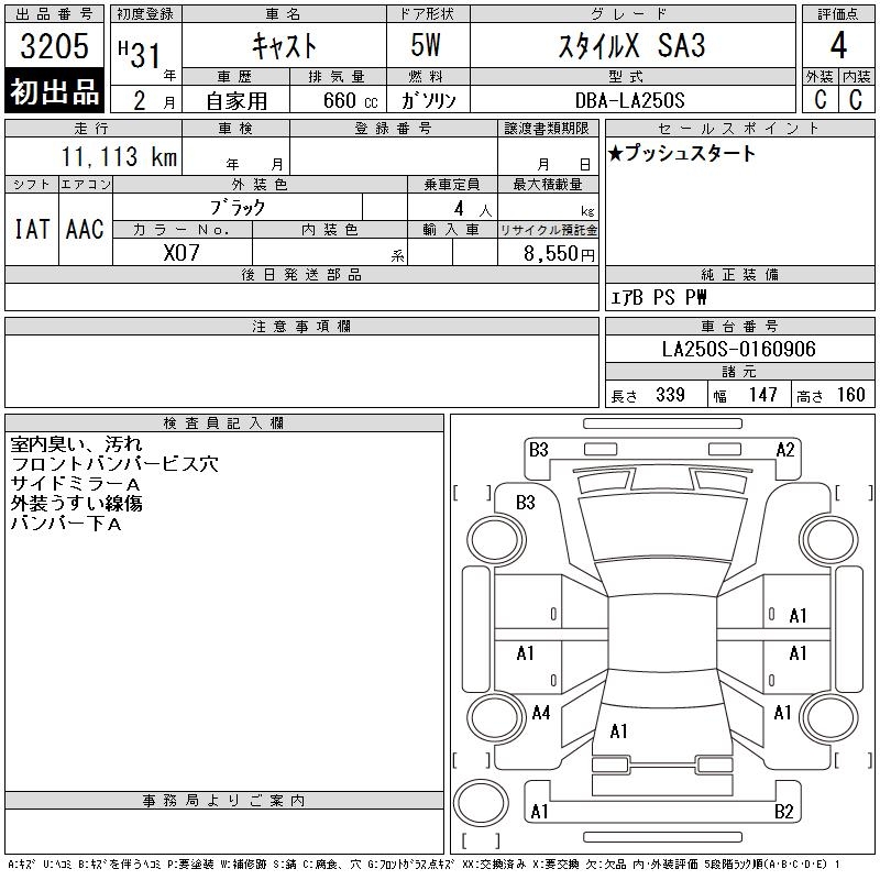 DAIHATSU CAST