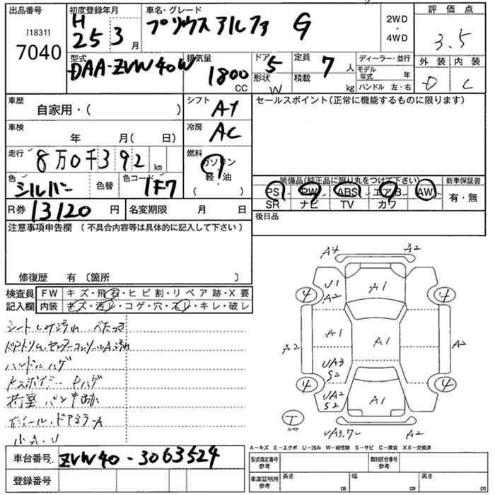 TOYOTA PRIUS ALPHA