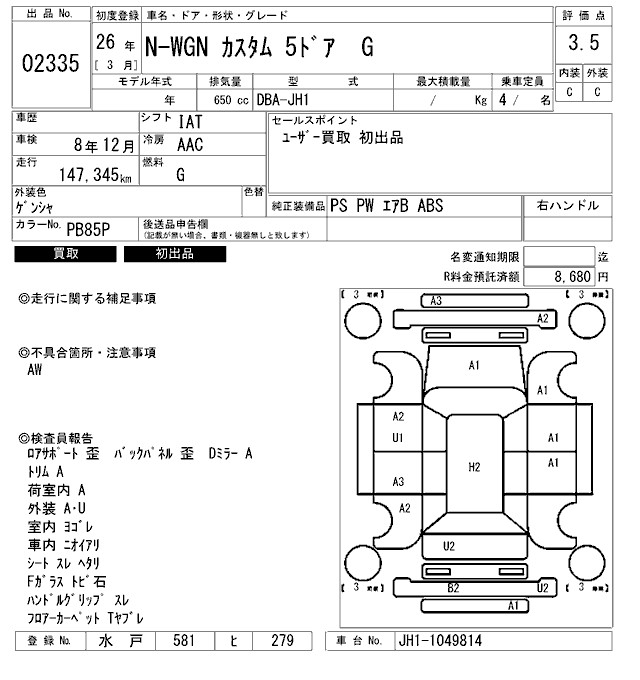 HONDA N-WGN